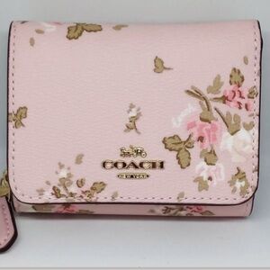 Coach Light Pink Floral Women's Wallet